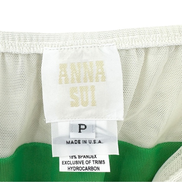 New ANNA SUI Rainbow Sheer Set Wrap Top Skirt - Picture 11 of 12